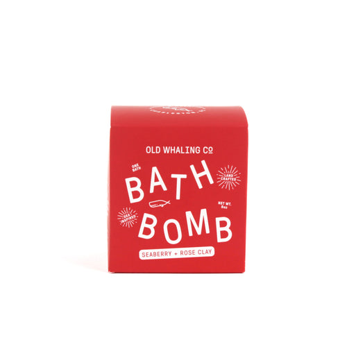 Bath Bomb - Seaberry & Rose Clay (Red)