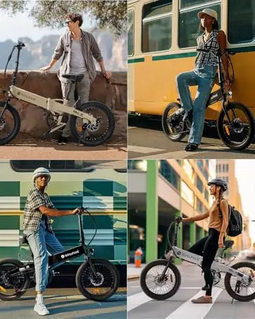 Isinwheel U5 500W Folding eBike – 20" Compact Commuter Electric Bike