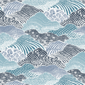 Shangri-La Fabric - All Over Blue