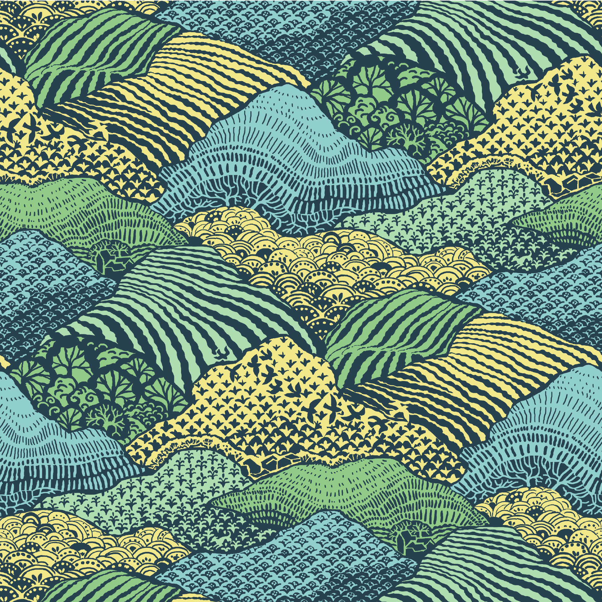 Shangri-La Fabric- Summer Yellow