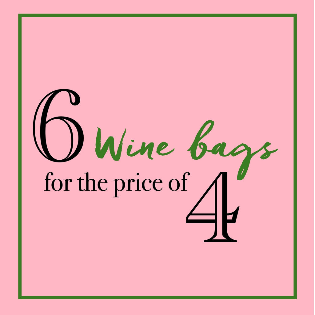 6 Cloth Gift Bags for $36