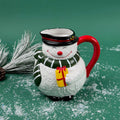 Snowman Christmas Ceramic Pitcher
