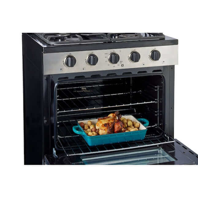 Unique 30" Propane Range (Battery Ignition) - Stainless Steel