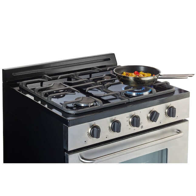 Unique 30" Propane Range (Battery Ignition) - Stainless Steel