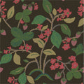 Strawberry Hill Unpasted Wallpaper - Chocolate
