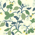 Strawberry Hill Unpasted Wallpaper - Lemon Grove Yellow