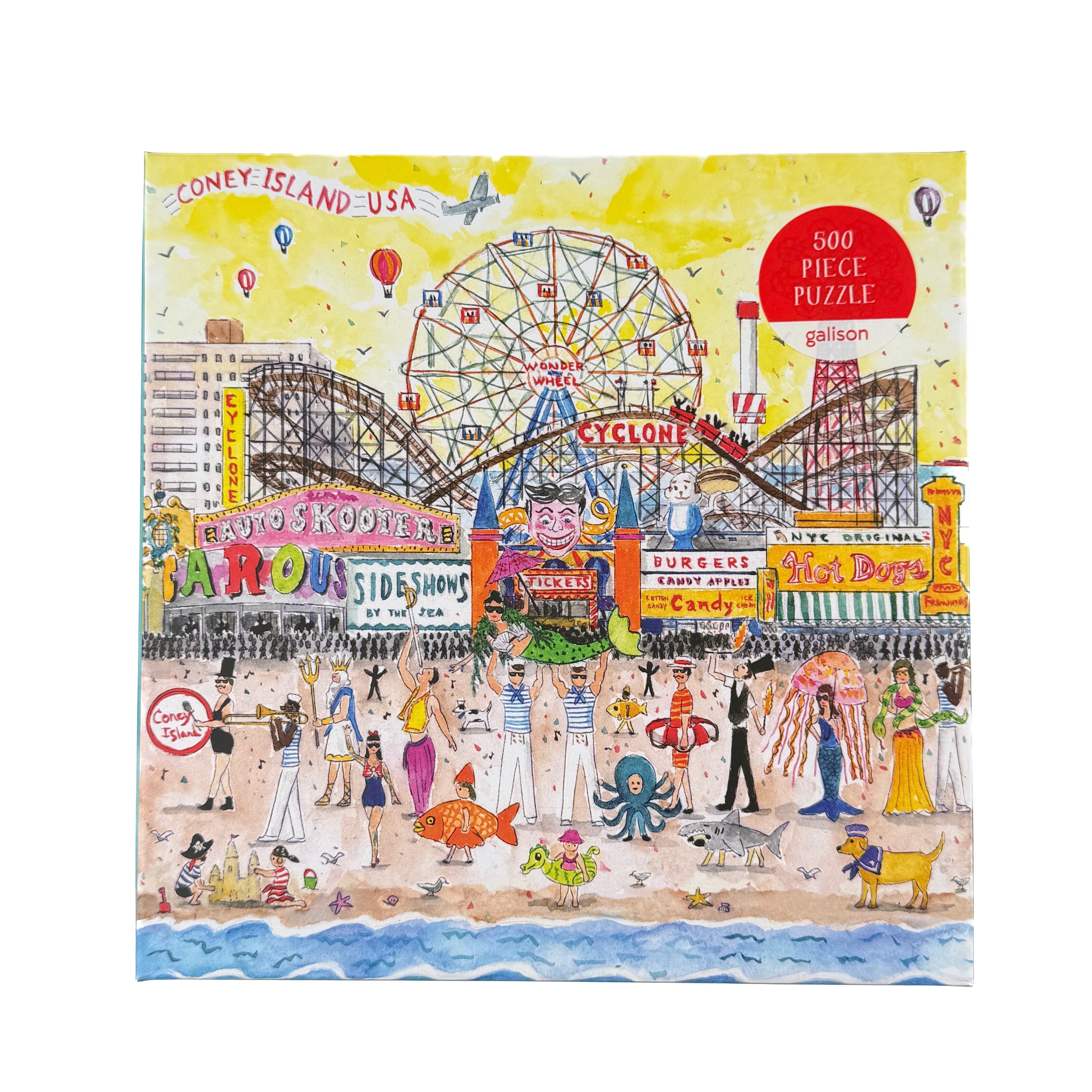Summer at the Amusement Park, Coney Island Jigsaw Puzzle