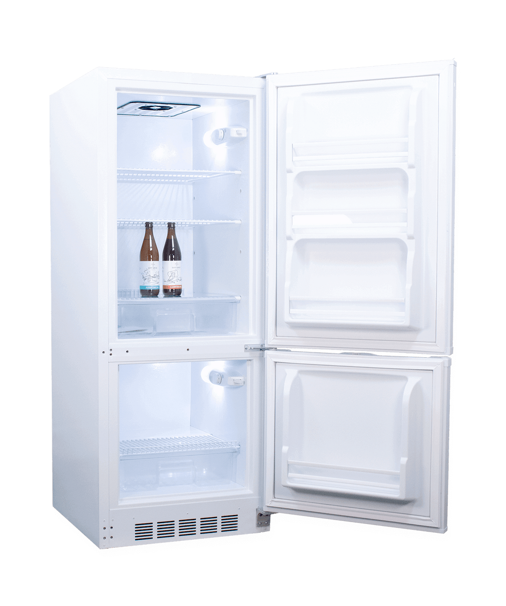 SunStar 10CU Solar DC/AC Refrigerator - White