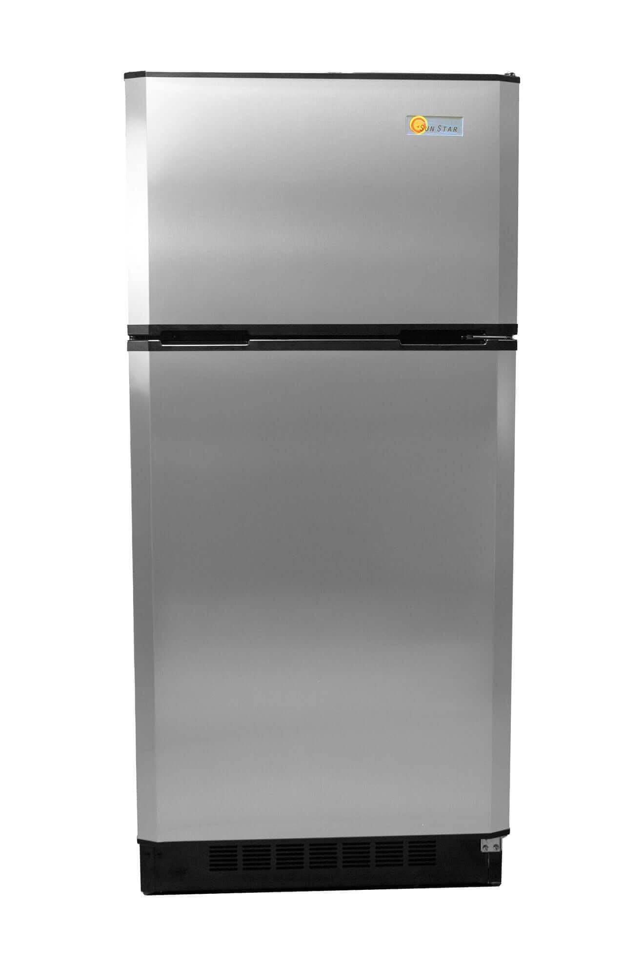SunStar 16CU Solar/DC Refrigerator - Stainless Steel