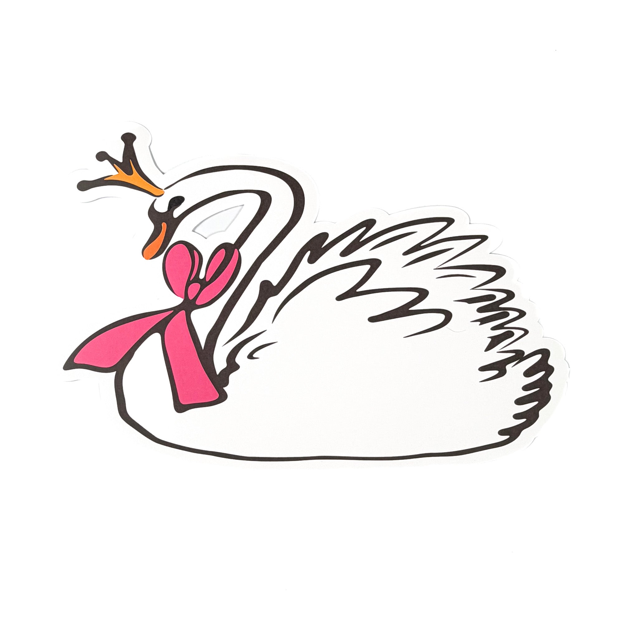 Shaped Swan Paper Placemats, Set of 12