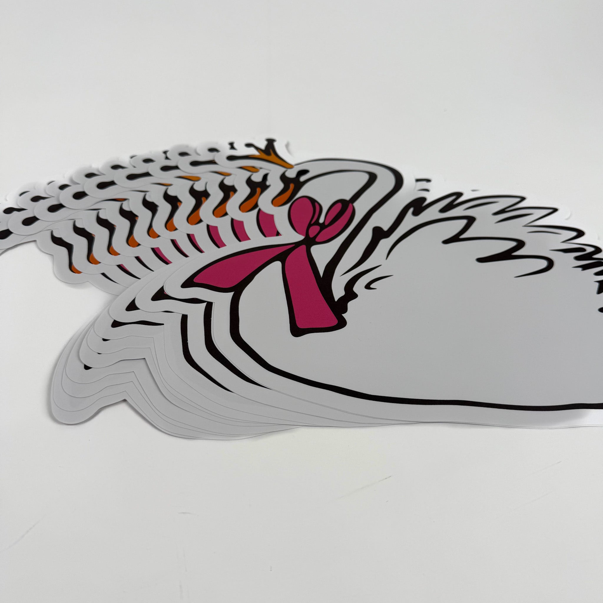 Shaped Swan Paper Placemats, Set of 12