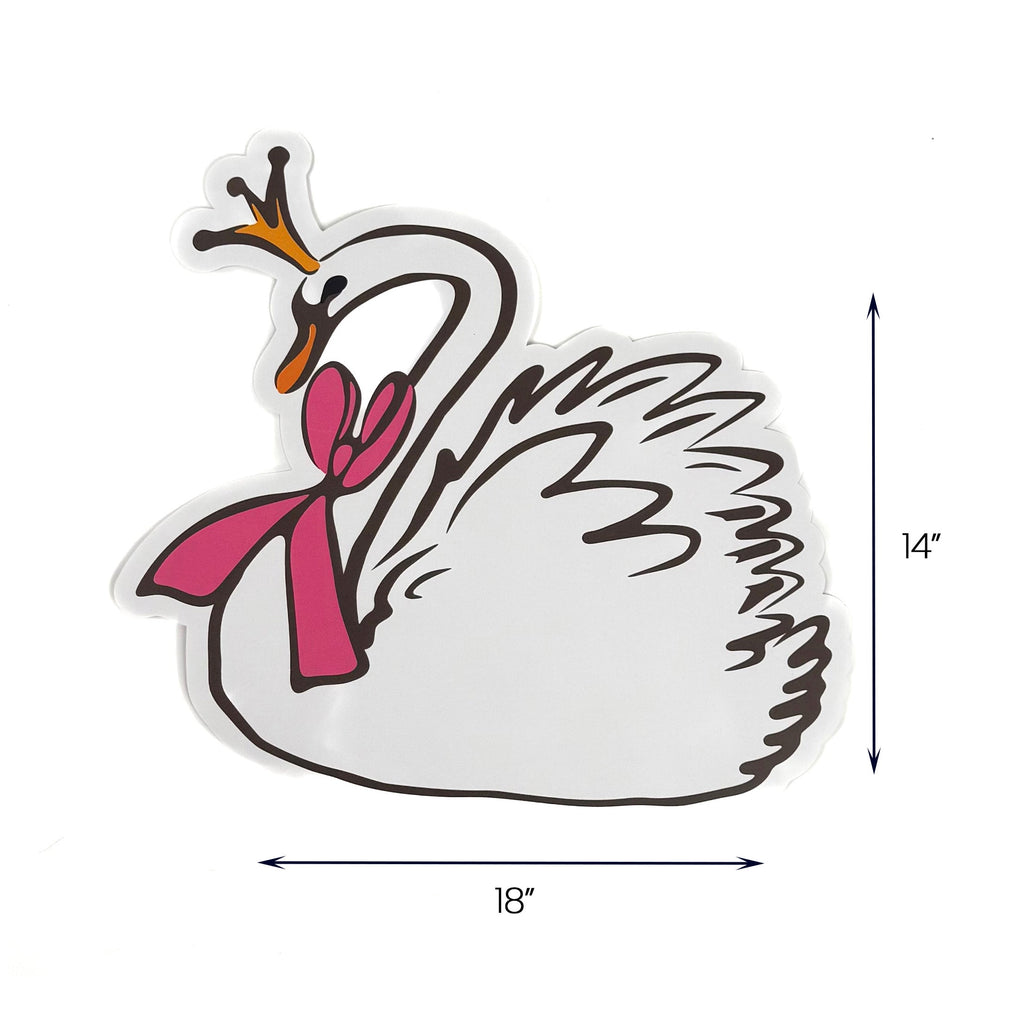 Shaped Swan Paper Placemats, Set of 12