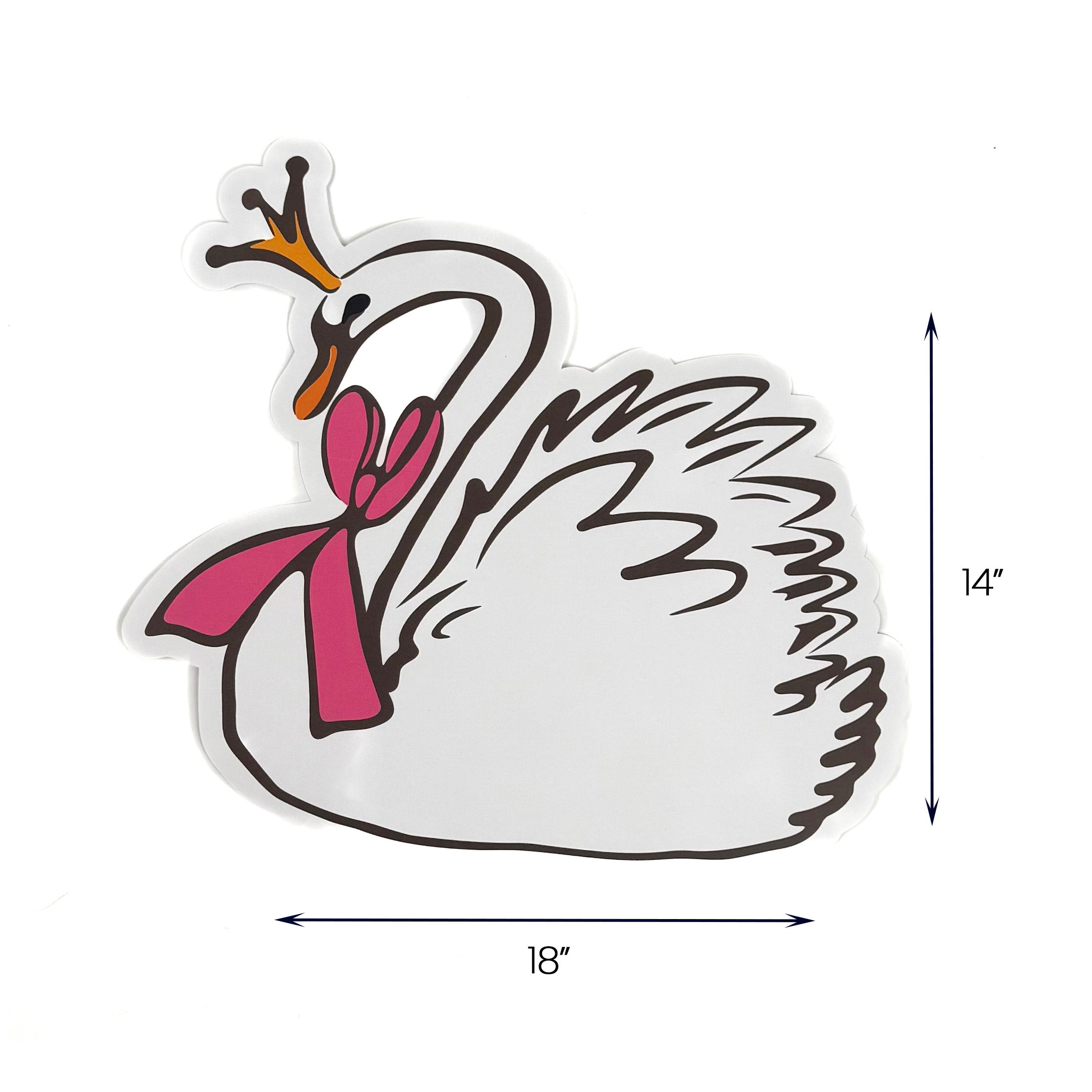 Shaped Swan Paper Placemats, Set of 12