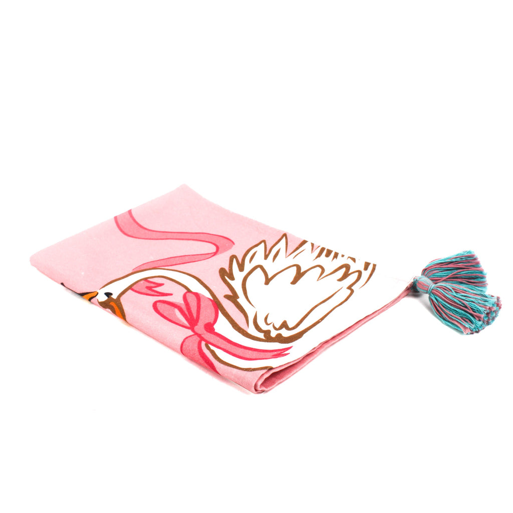 Holiday Swan Christmas Tea Towel/Dish Towel/Guest Towel