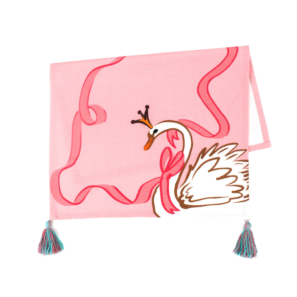 Holiday Swan Christmas Tea Towel/Dish Towel/Guest Towel