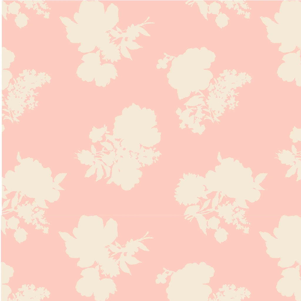 Swans Island Silhouette Unpasted Wallpaper - Shell Pink