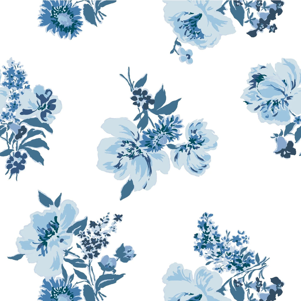 Swans Island Unpasted Wallpaper - All Over Blue