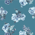 Swans Island Unpasted Wallpaper - Pool Blue