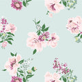 Swans Island Unpasted Wallpaper - Sky Blue