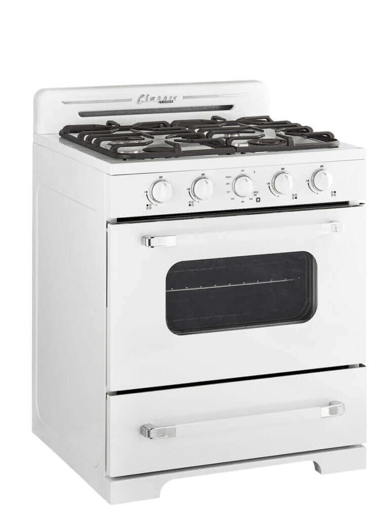 Unique 30" Classic Retro Propane Off-Grid Range (Battery Ignition)