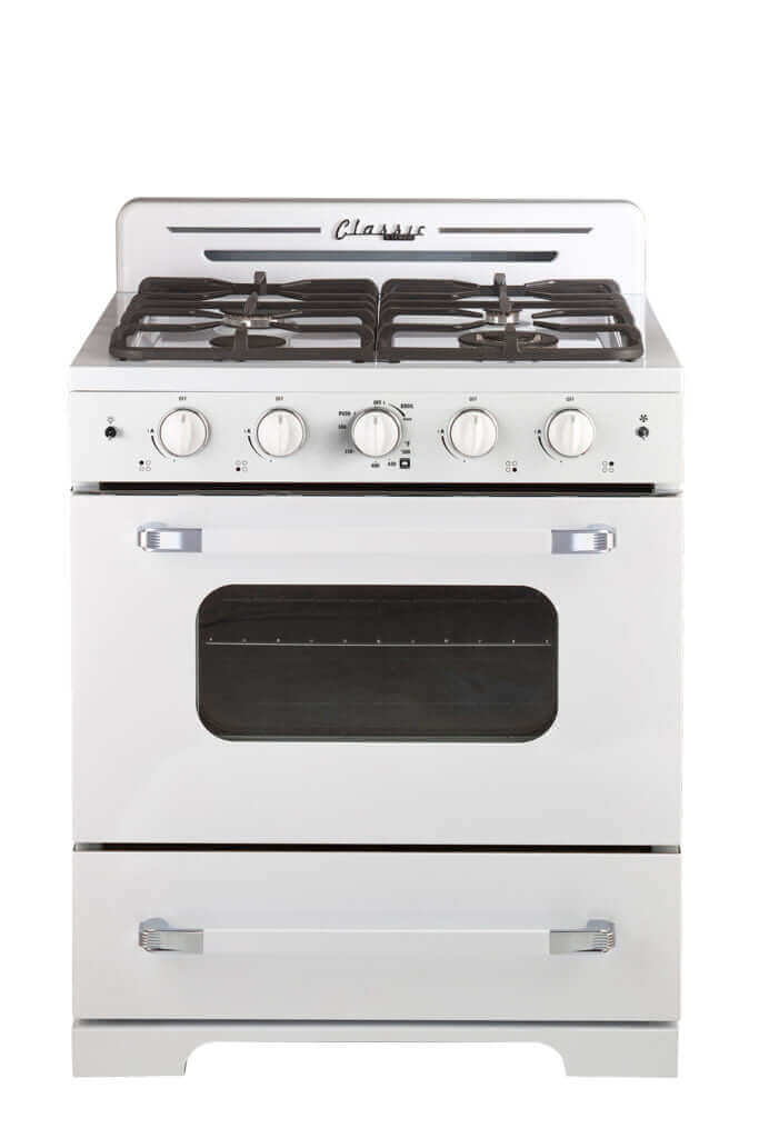 Unique 30" Classic Retro Convection Gas Range (Electronic Ignition)
