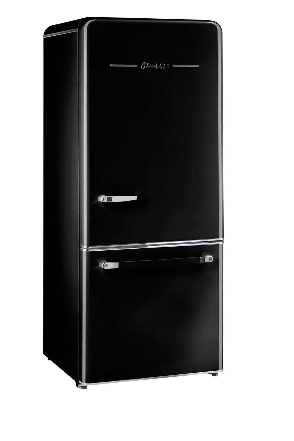 Unique 120V 18 Cu/Ft Classic Retro Bottom Mount Refrigerator