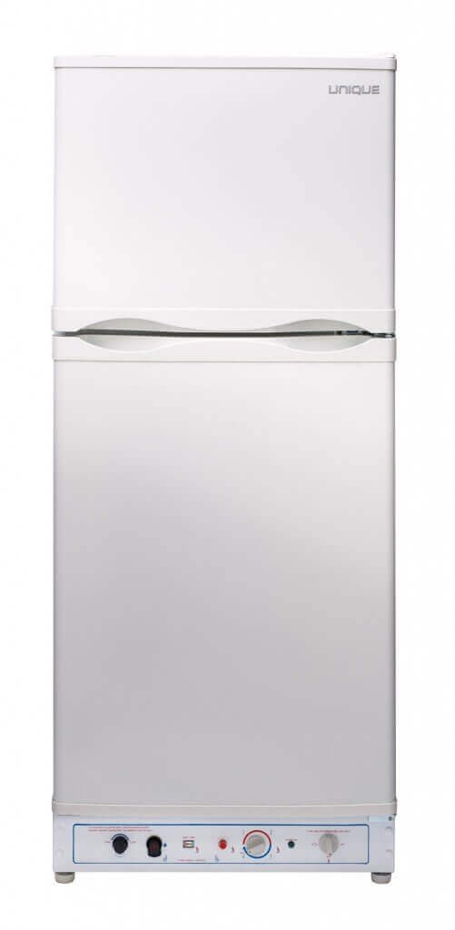 UNIQUE 6 CU/FT Propane Fridge with Freezer- White