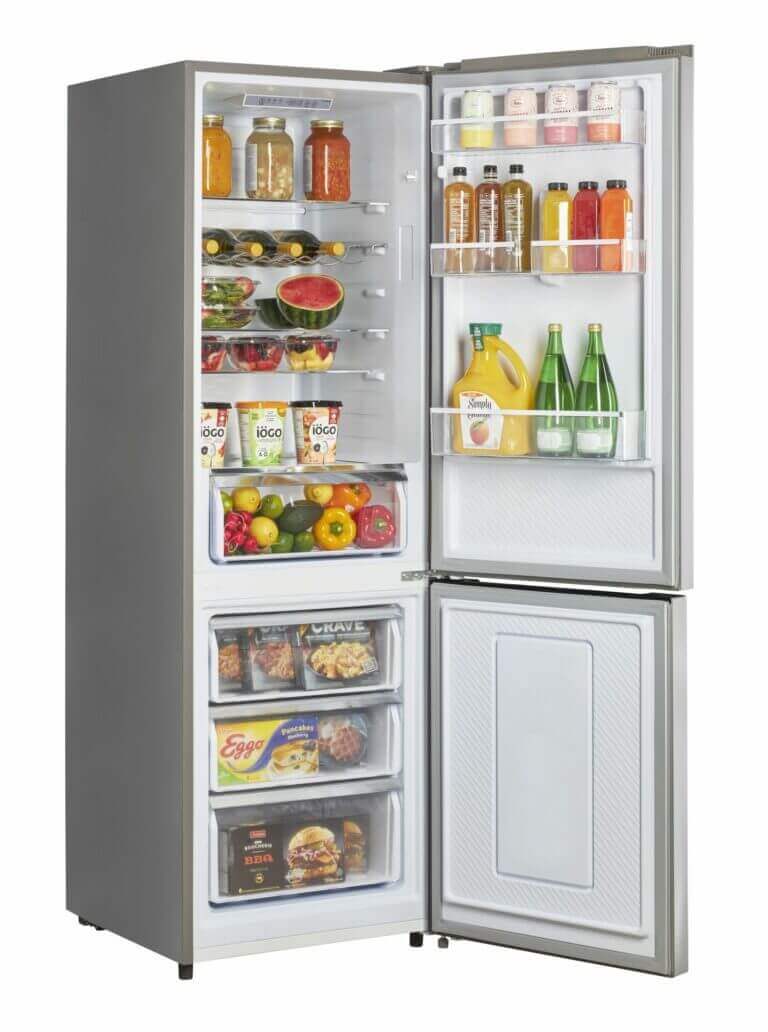Unique 12 Cu/Ft Prestige Electric Bottom Mount Refrigerator - Stainless Steel