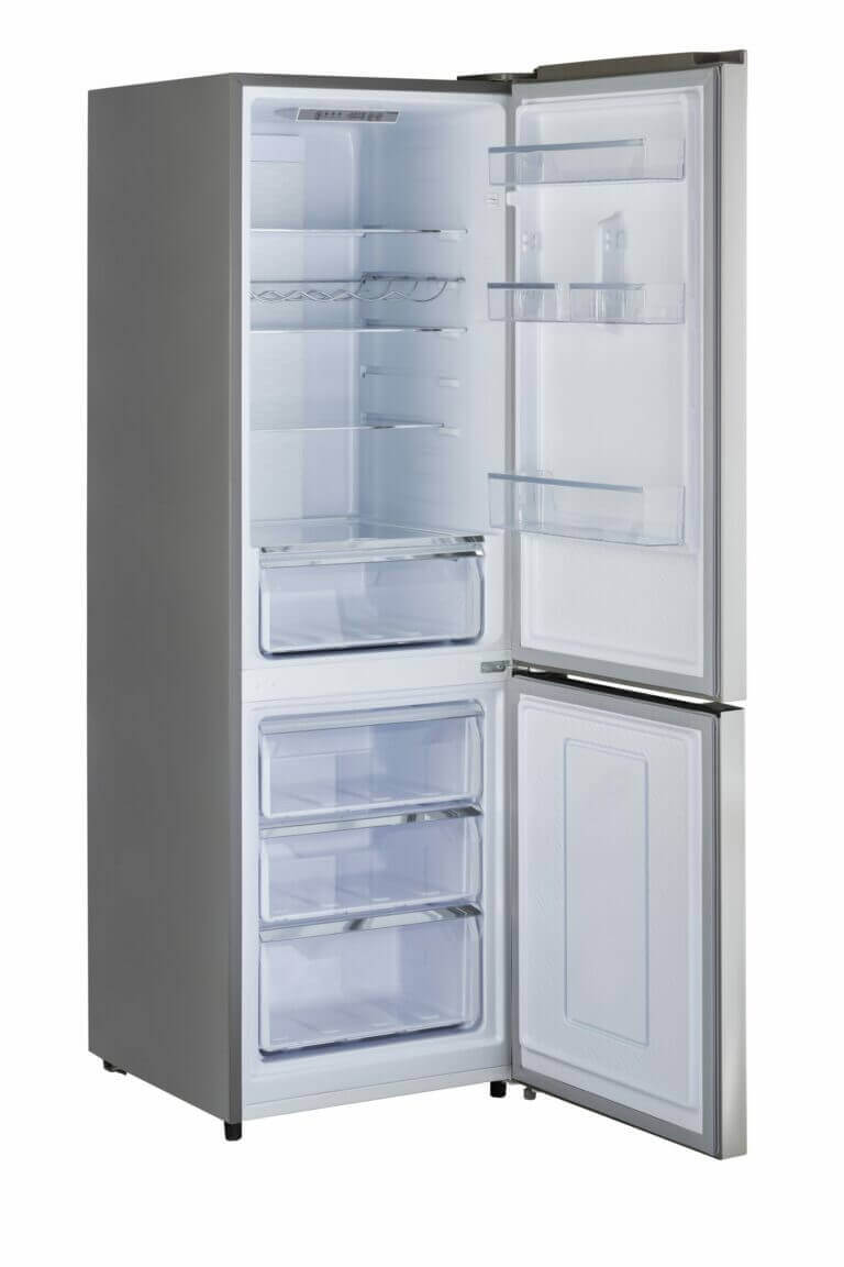 Unique 12 Cu/Ft Prestige Electric Bottom Mount Refrigerator - Stainless Steel