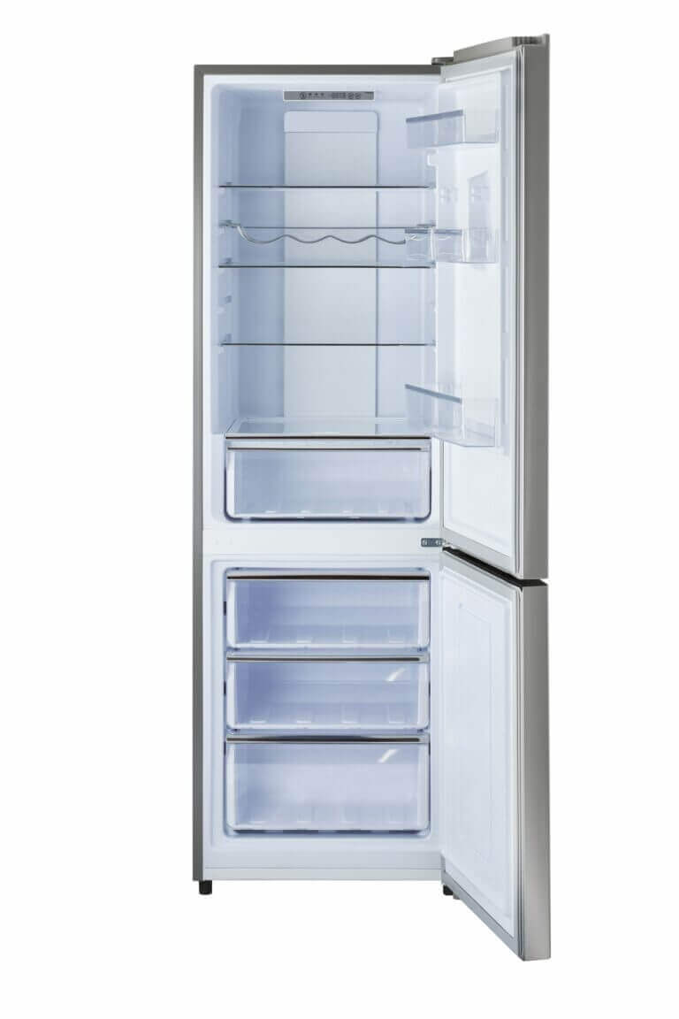 Unique 12 Cu/Ft Prestige Electric Bottom Mount Refrigerator - Stainless Steel