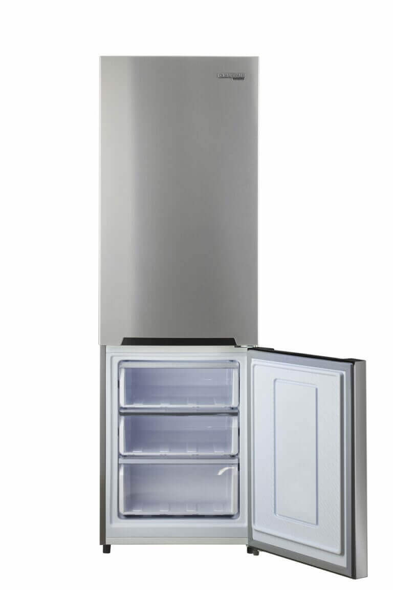 Unique 12 Cu/Ft Prestige Electric Bottom Mount Refrigerator - Stainless Steel