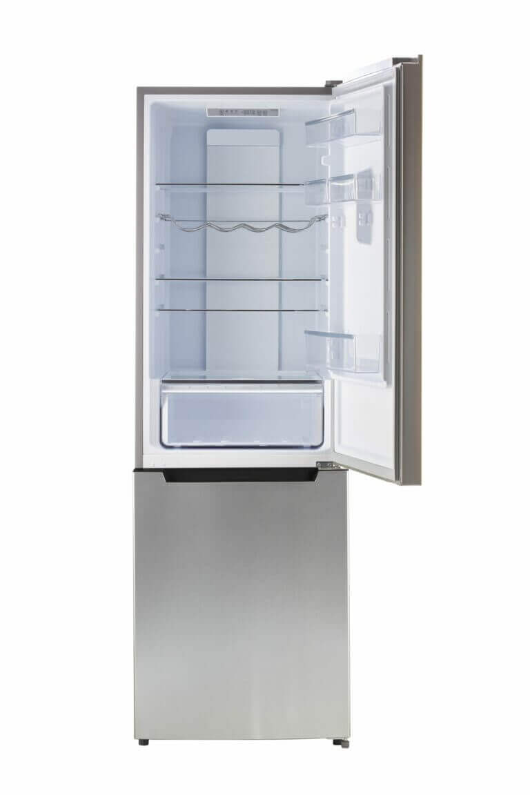 Unique 12 Cu/Ft Prestige Electric Bottom Mount Refrigerator - Stainless Steel
