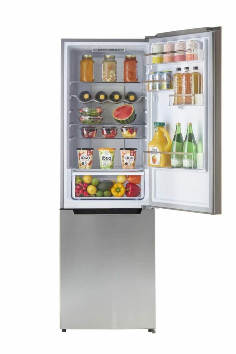 Unique 12 Cu/Ft Prestige Electric Bottom Mount Refrigerator - Stainless Steel