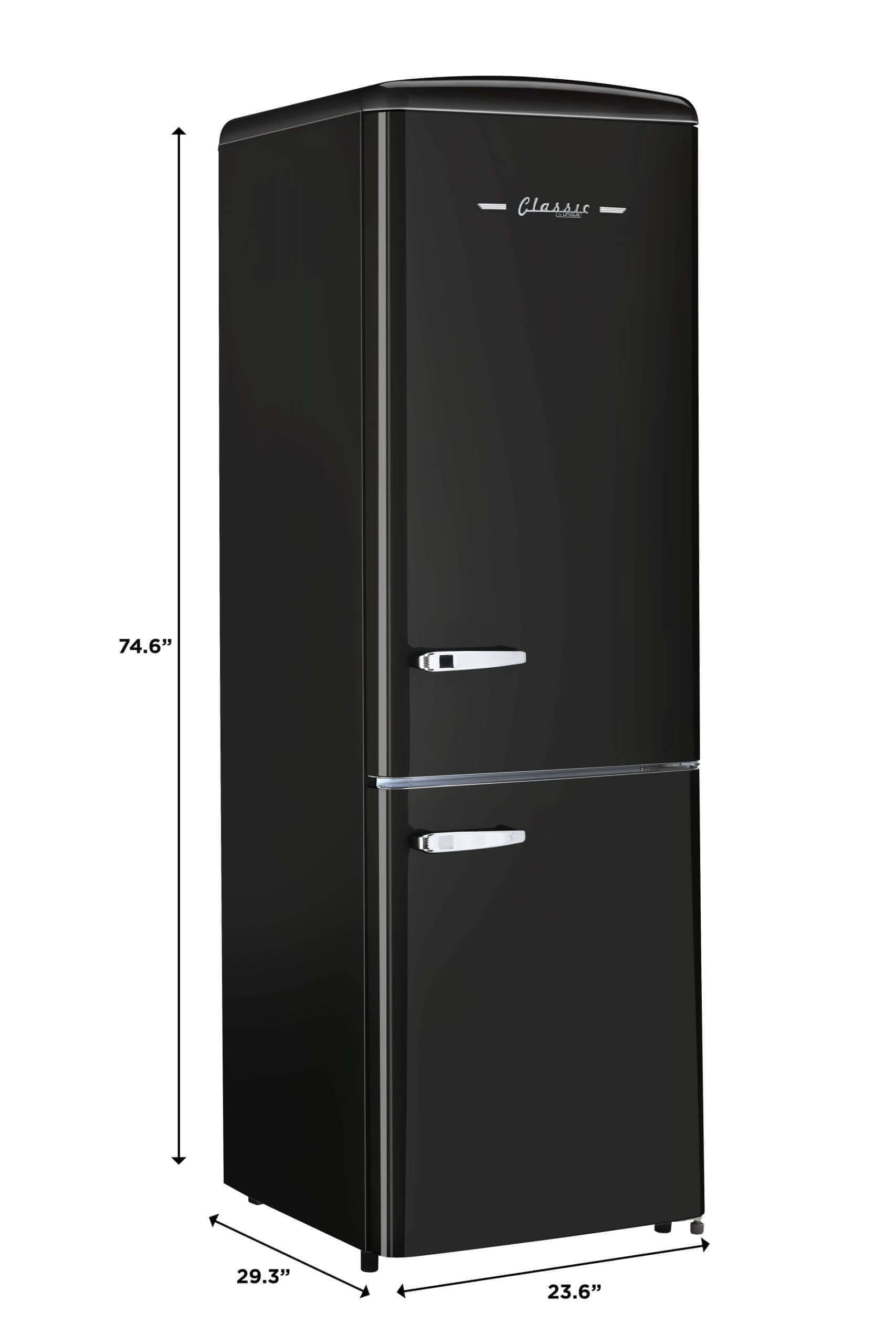 Unique 12 Cu/Ft Classic Retro Electric Bottom Mount AC Refrigerator