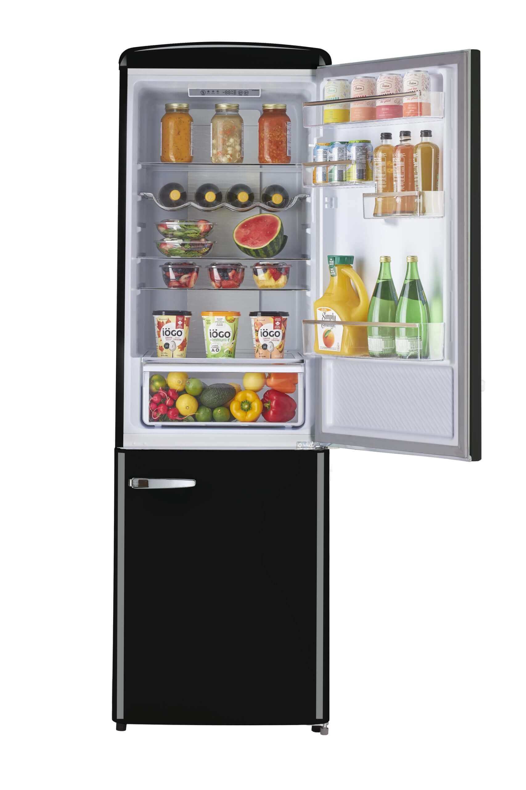 Unique 12 Cu/Ft Classic Retro Electric Bottom Mount AC Refrigerator