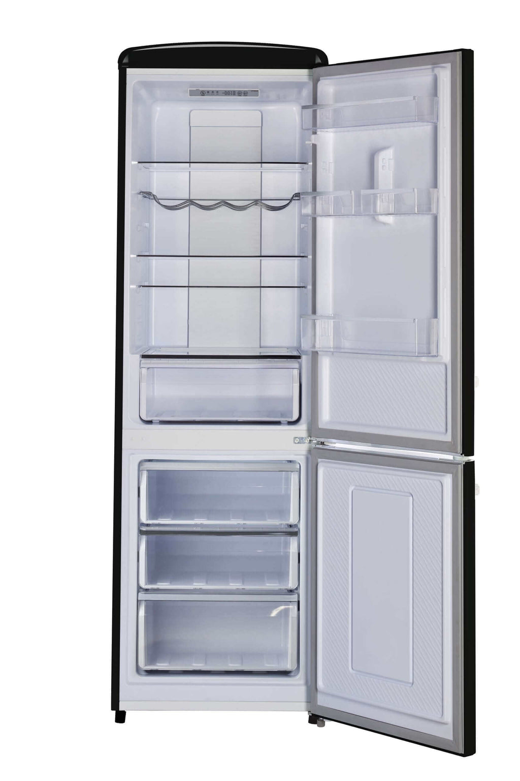 Unique 12 Cu/Ft Classic Retro Electric Bottom Mount AC Refrigerator