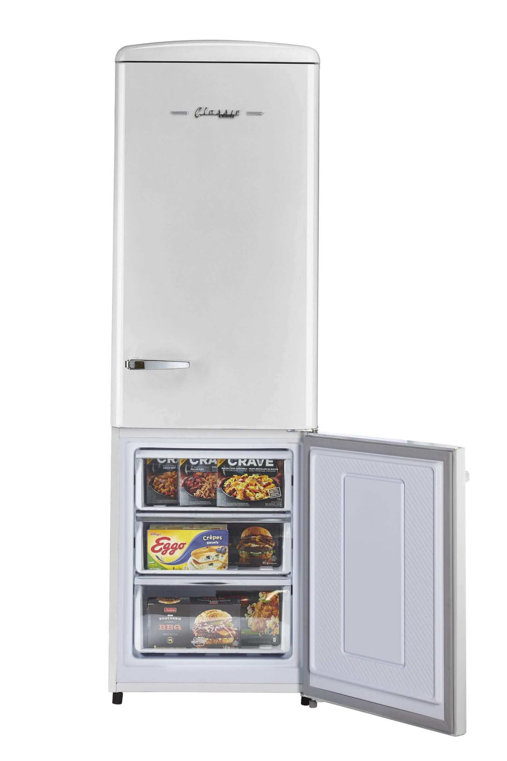 Unique 12 Cu/Ft Classic Retro Electric Bottom Mount AC Refrigerator