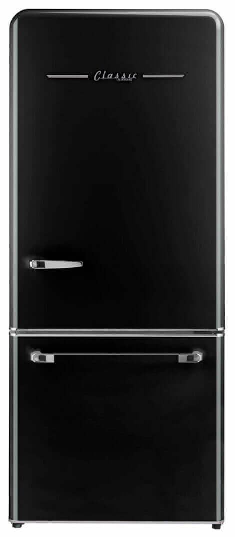 Unique 120V 18 Cu/Ft Classic Retro Bottom Mount Refrigerator