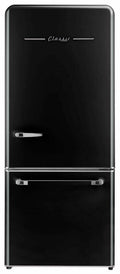 Unique 120V 18 Cu/Ft Classic Retro Bottom Mount Refrigerator