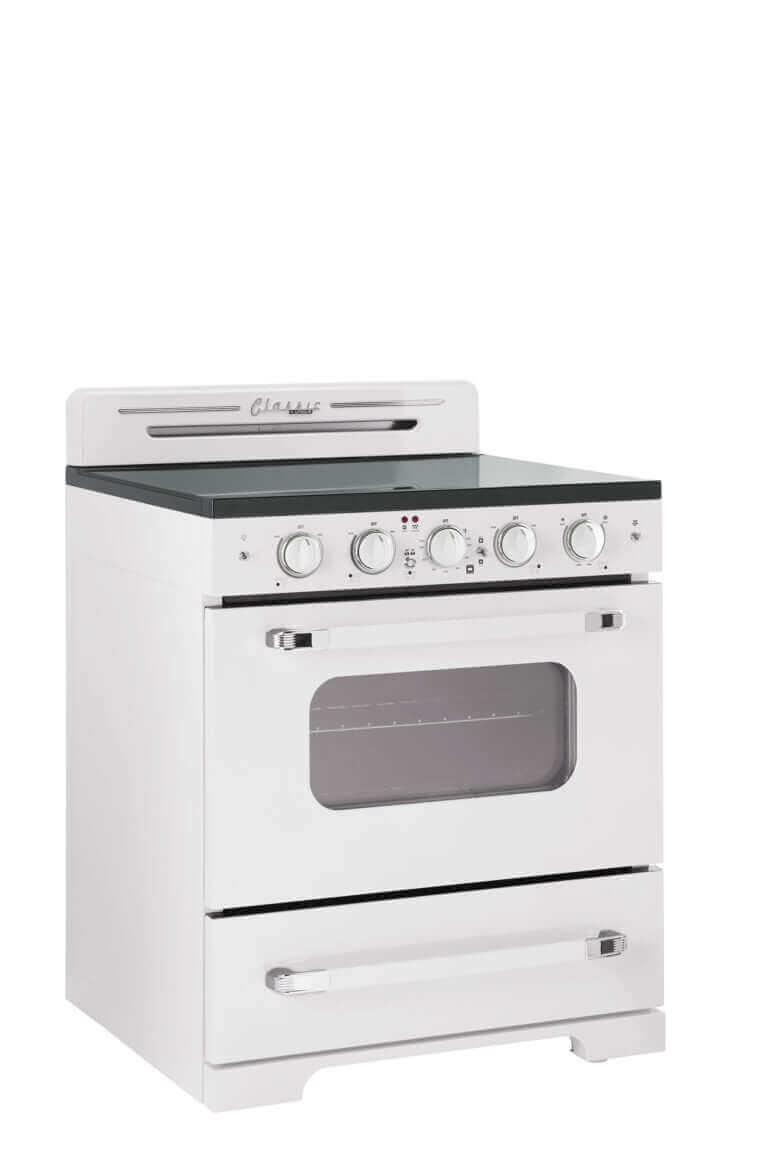 Unique 30" Classic Retro Electric Range With Convection Oven (SmoothTop)