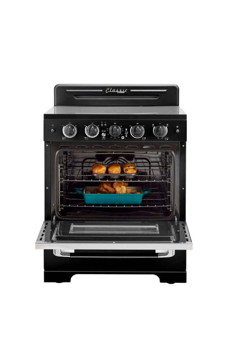 Unique 30" Classic Retro Electric Range With Convection Oven (SmoothTop)