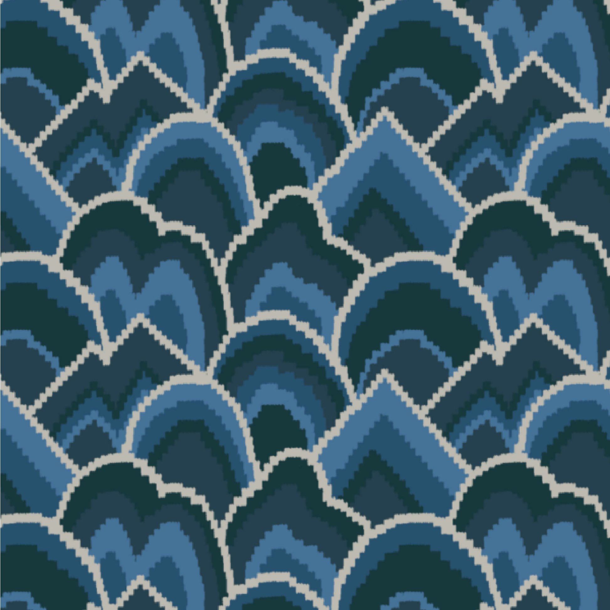 El Morocco Fabric - Indigo Blue