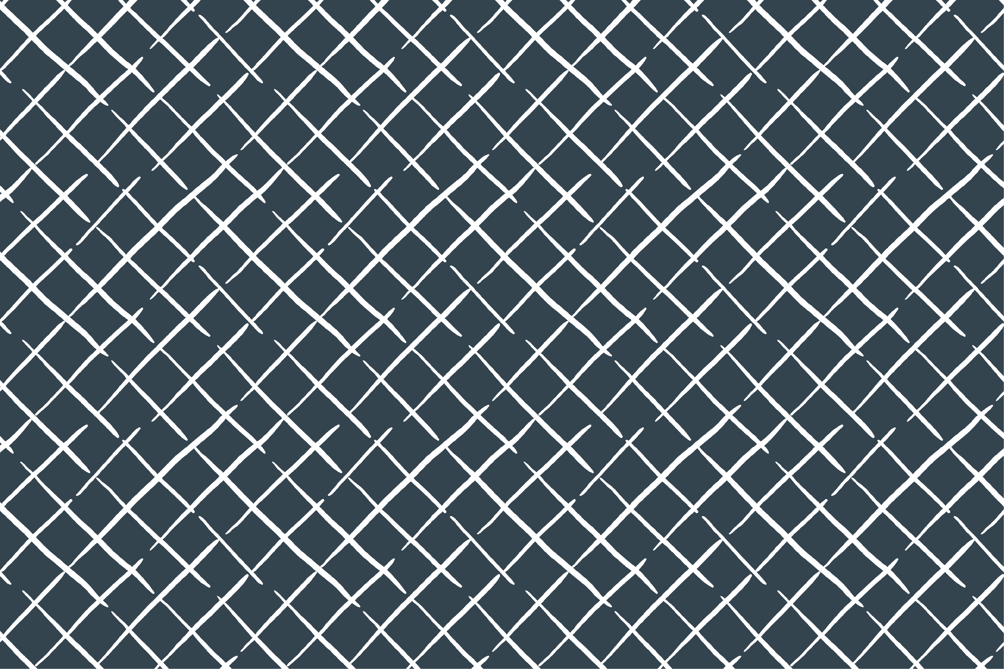 Bahama Court Trellis Fabric - Navy Blue