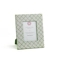 Hand-Painted Patterned 5 x 7 Frame - Bahama Court Green Trellis