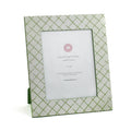 Hand-Painted Patterned 8 x 10 Frame - Bahama Court Green Trellis