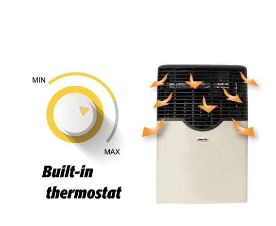 Martin 11,000 BTU Direct Vent Natural Gas Heater MDV12N