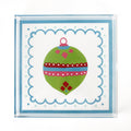 Christmas Ornament Green Square Acrylic Trays, 3 Sizes