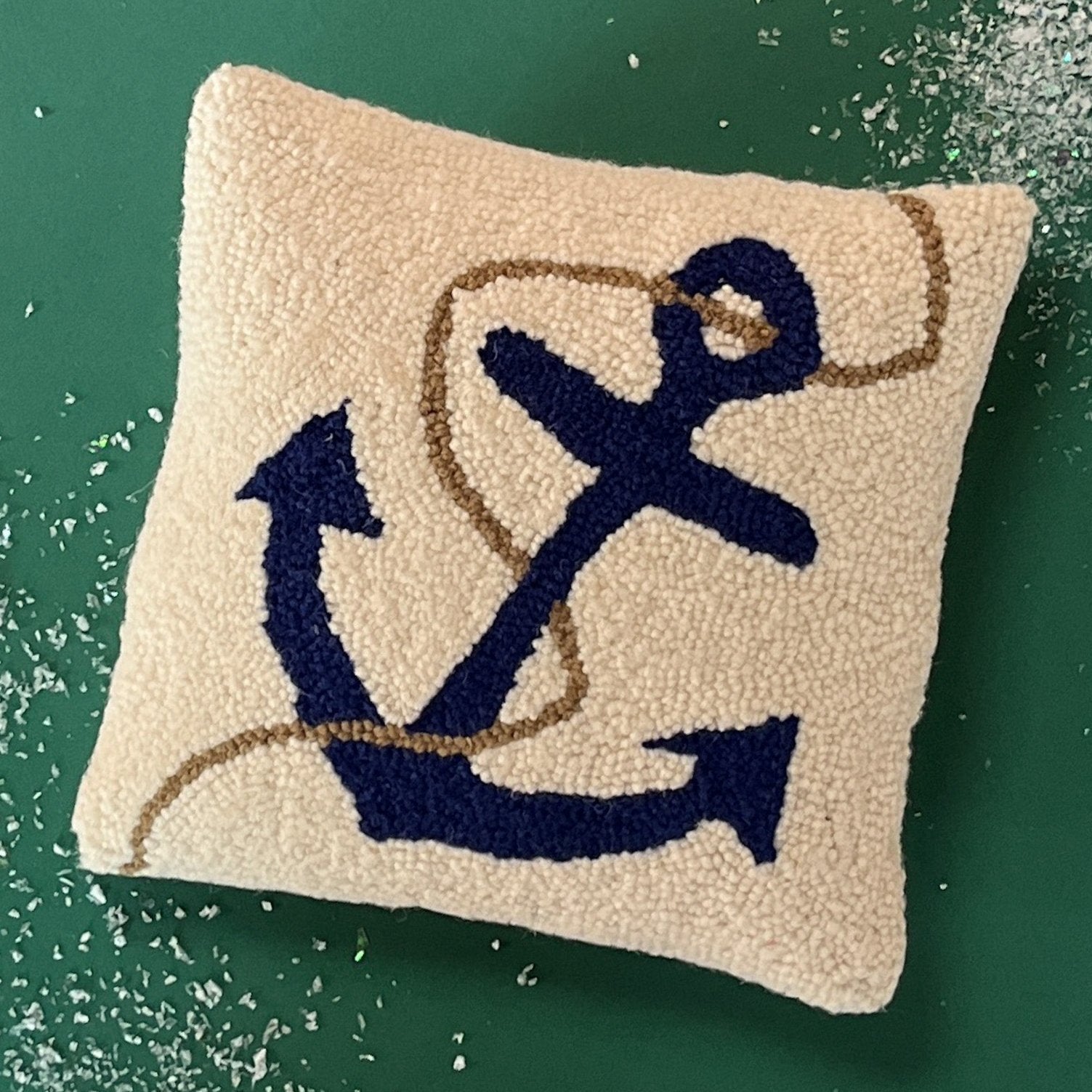Anchor/Rope Nautical Pillow