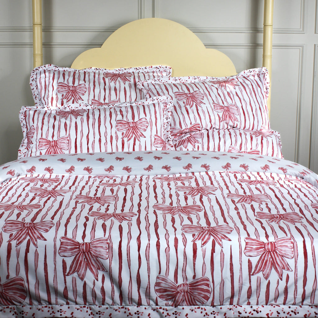 Stripes and Bows Duvet Cover