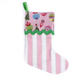 Cabana Boy Pink Christmas Stocking with Ric Rac
